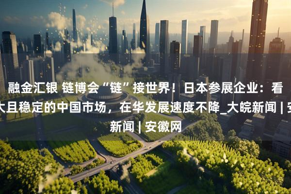 融金汇银 链博会“链”接世界！日本参展企业：看好庞大且稳定的中国市场，在华发展速度不降_大皖新闻 | 安徽网